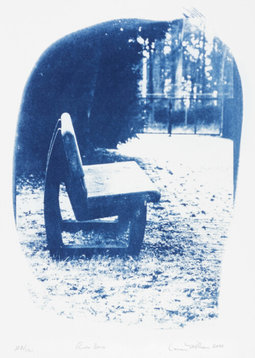 MAI
Carmen McPherson:
Ruhe Zone, 2021
Cyanotypie