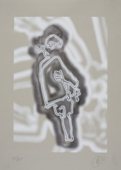 OKTOBER
Jase Kala:
The Embrace, 2021 ::
Siebdruck 3 Siebe / 2 Farbe