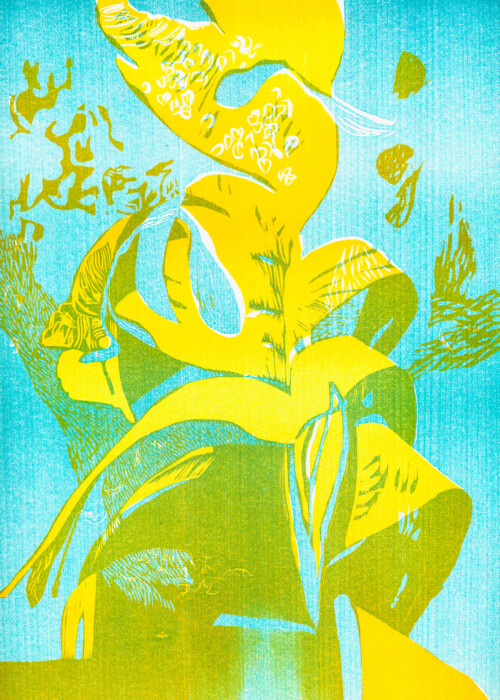 MAI
Claudia Hartwig:
GUTEN MORGEN LEBEN, 2019
Holzschnitt