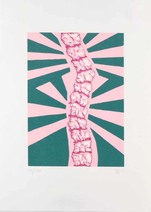 MAI
Matthias Taube:
Lebe wild und gefährlich! Artur!, 2022
Kombinationsdruck aus Holzschnitt und Magnesiumstrichätzung